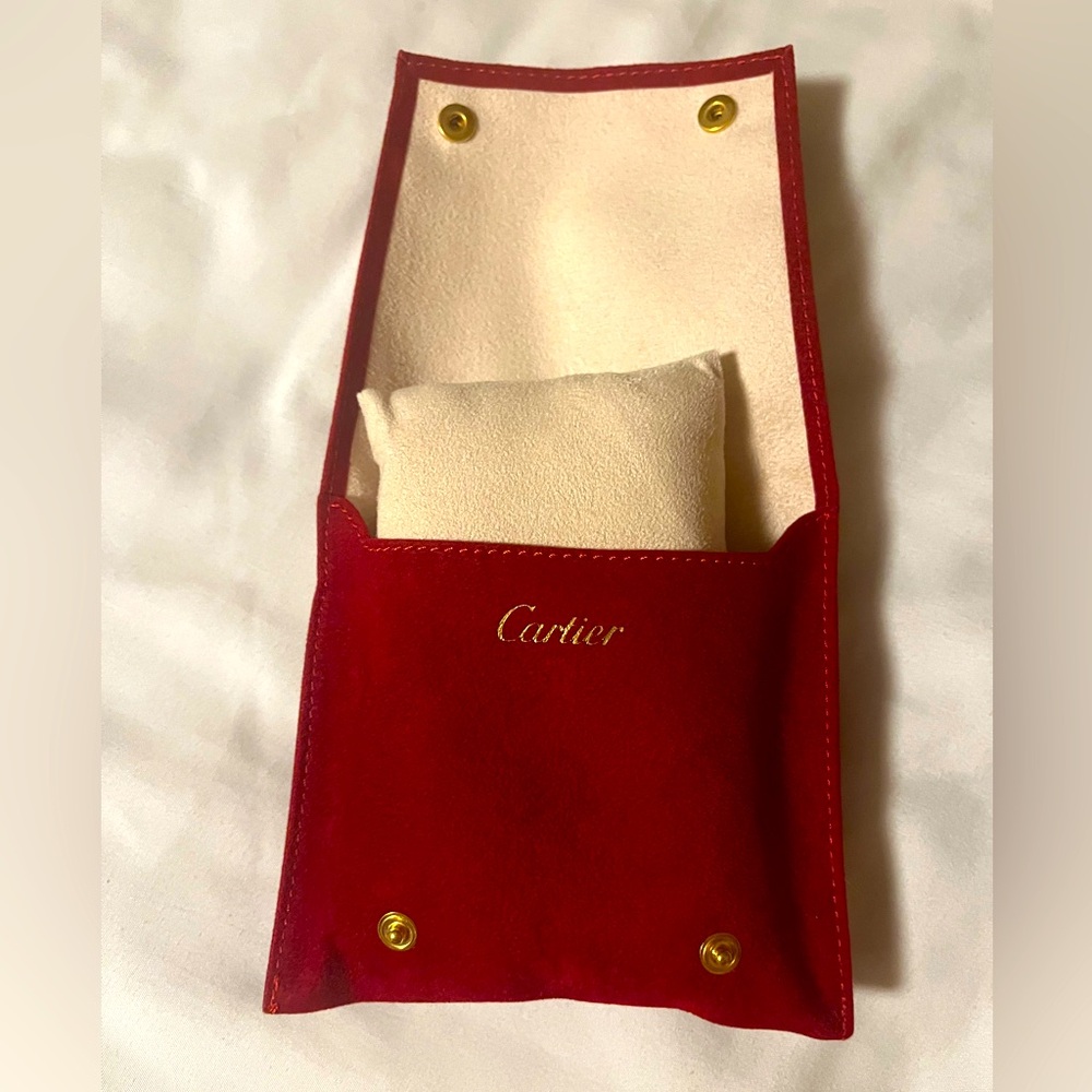 Cartier travel watch case pouch w cushion